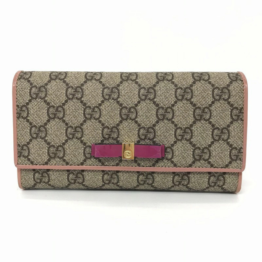 Gucci Continental Supreme Long GG Wallet Black